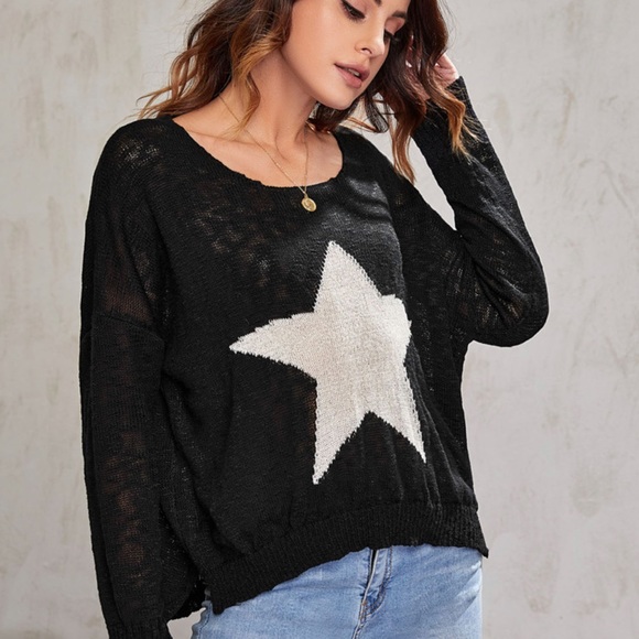 Star print sweater - Picture 4 of 5